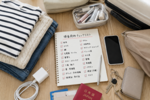 帰省荷物チェックリスト