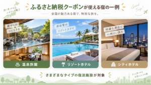 楽天トラベルのふるさと納税対象施設はどこ